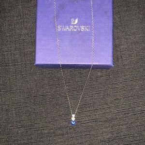 Swarovski Womens Saffire pendant necklace